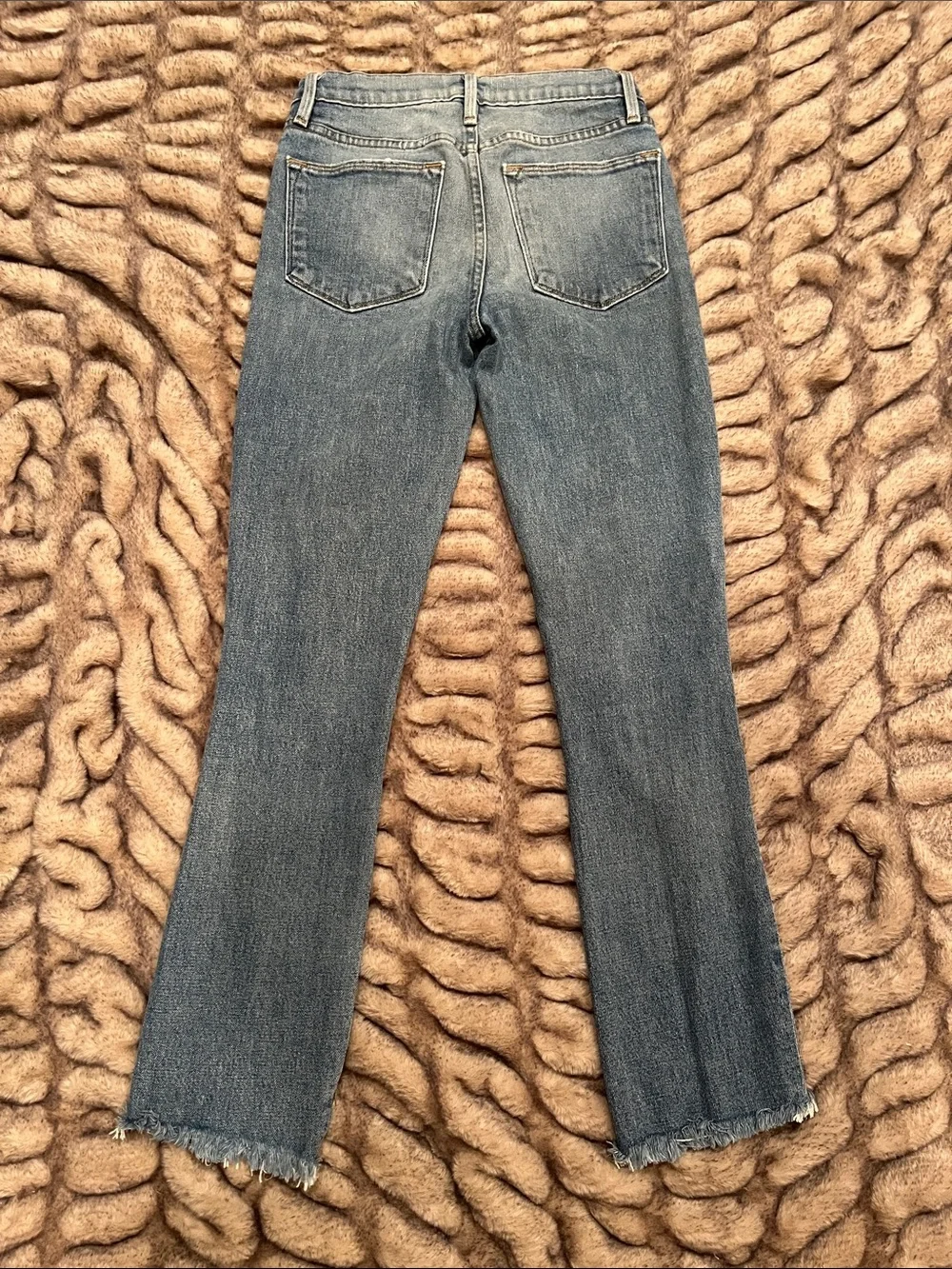 FRAME Le High Straight Leg Released Hem Crop Jeans - Picture 8 of 10